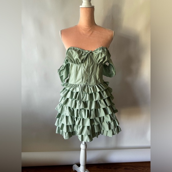 Dolls Kill Sugar Thrillz Exchanging Love Letters Mini Dress - Picture 9 of 11